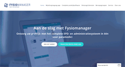Desktop Screenshot of fysiomanager.nl